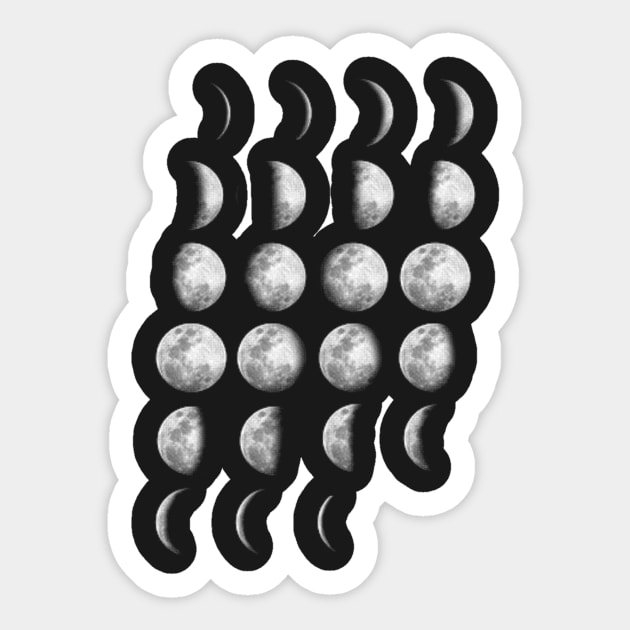 Phases of the Moon Sticker by CHROME BOOMBOX
